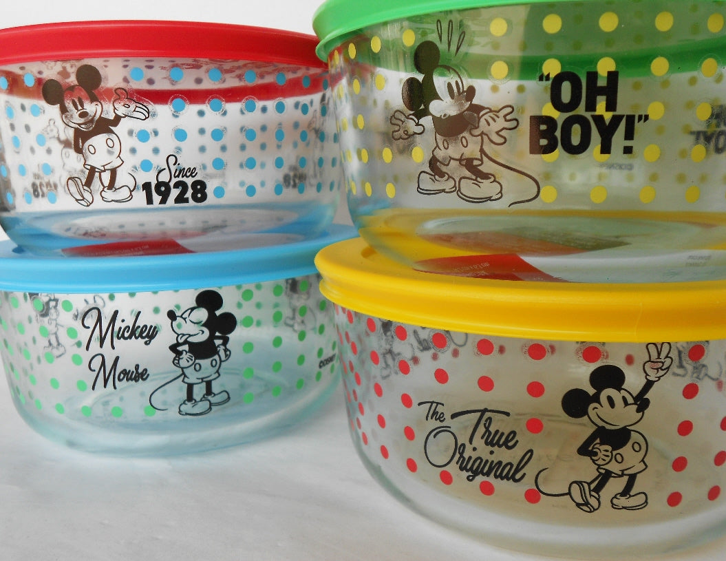 Disney Mickey Mouse New Mealtime Dinnerware Set Plate, Bowl, Cup