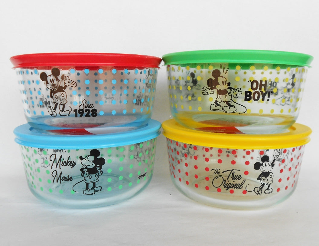 Pyrex® Mickey Mouse™ - The True Original, Glass Storage 6 Piece Set, Multi  Color