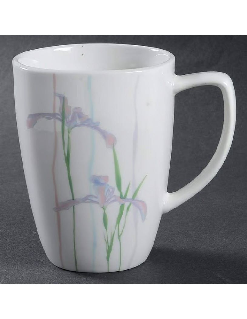 Corelle Square 12-Ounce Porcelain Mug, Shadow Iris