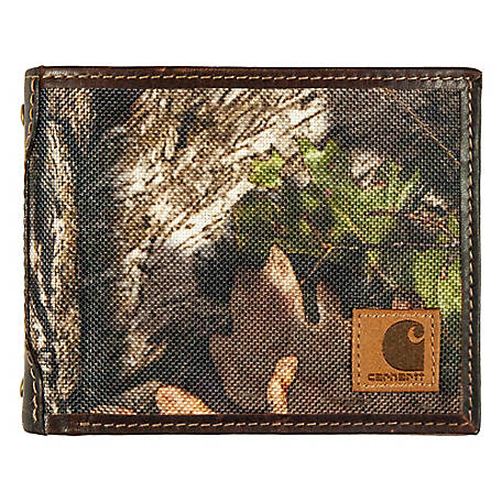 ❤️CARHARTT Bifold PASSCASE ID Card WALLET & TIN Mossy Oak