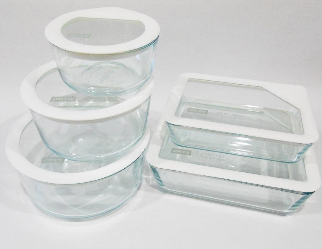 Pyrex 10 Piece Ultimate Glass Food Storage Set With Airtight Lids