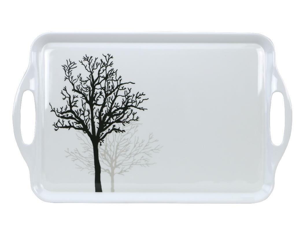 Corelle TIMBER SHADOWS Rectangular MELAMINE Plastic SERVING TRAY