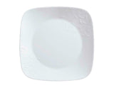 Corelle Square BOUTIQUE CHERISH 9" Lunch OR 10 1/2" Dinner Plate *White Embossed