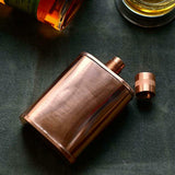 *New JACOB BROMWELL 9-oz VERMONTER FLASK 4 x 3 Screw Top Authentic Pure Copper