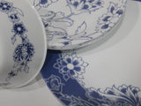 Corelle Signature INDIGO BLOOMS Choose: 11" Dinner OR 8 1/2 Lunch PLATE *Dark Blue Floral
