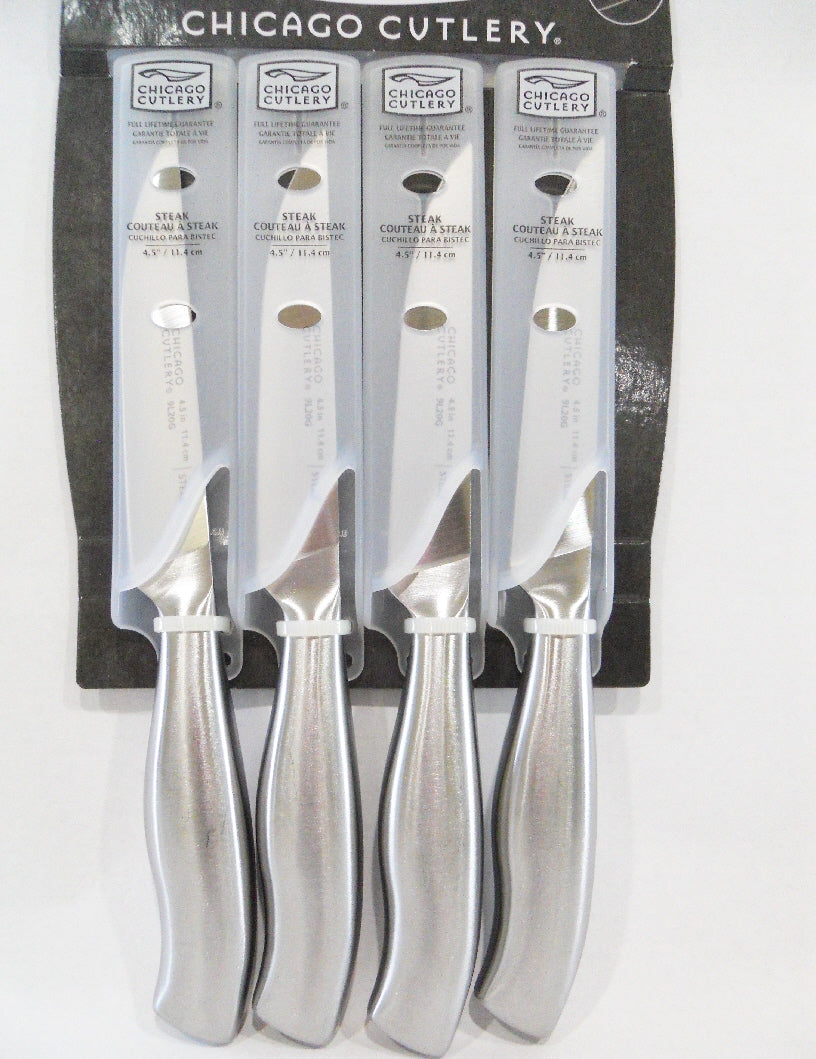 4-pc CHICAGO CUTLERY Insignia Steel STEAK KNIFE SET 4.5 Full Tang Kni –  Tarlton Place
