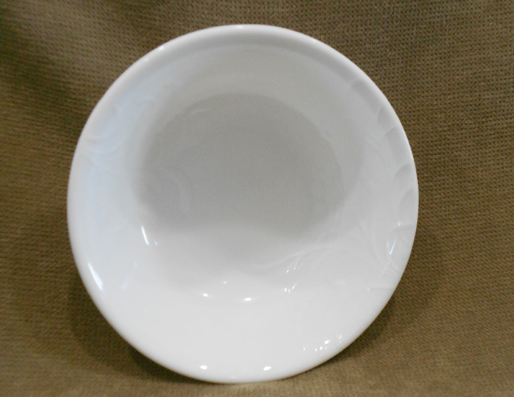 Winter Frost White (Corelle) Soup/Cereal Bowl & Plastic Lid by