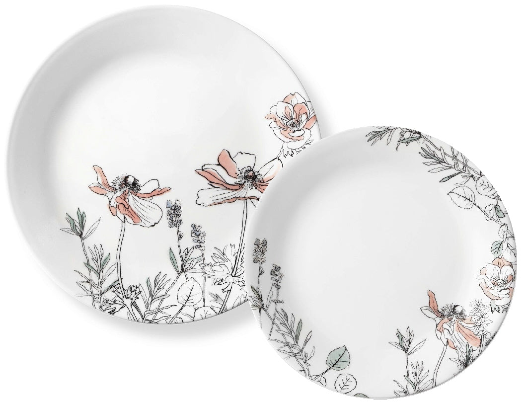 Corelle Plates Corelle Floral Patterns Corelle Meadow Patterned