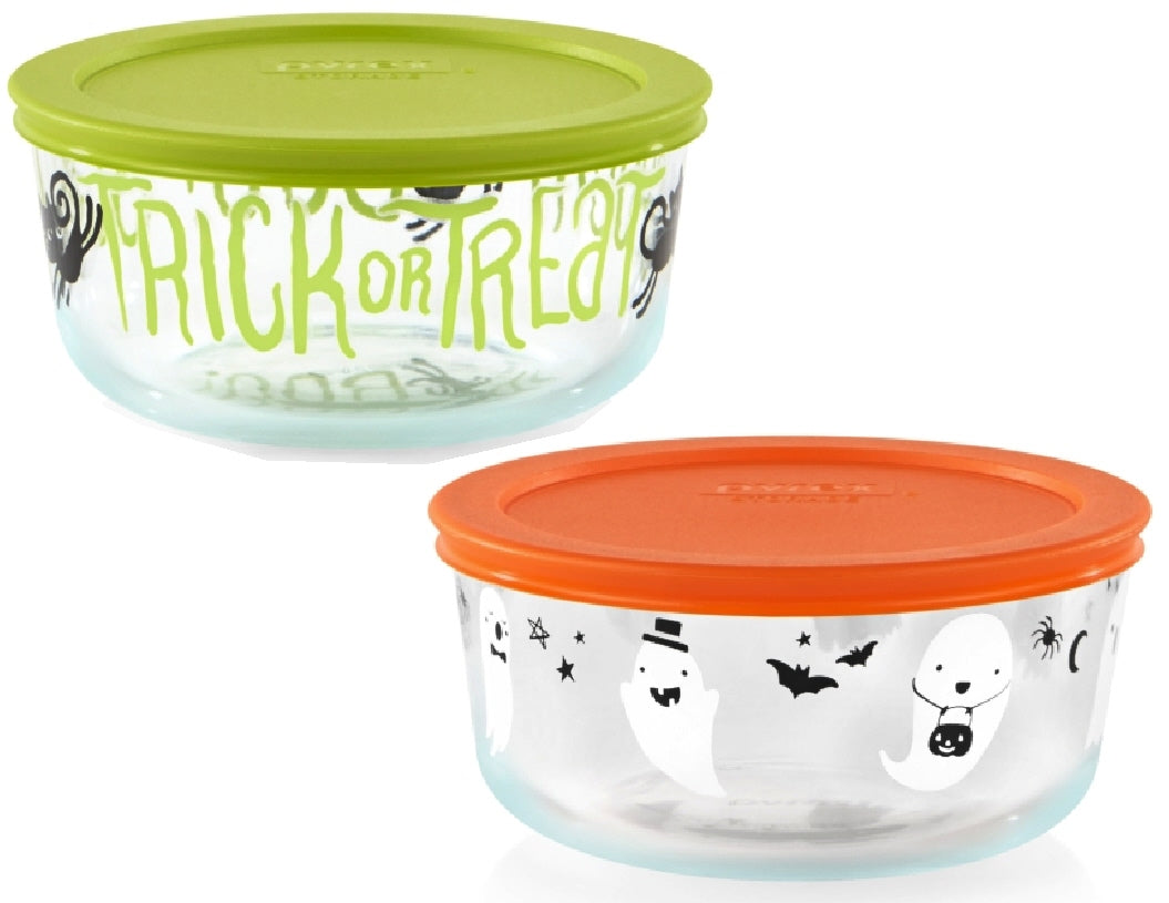 PYREX 4 Cup HALLOWEEN Storage Bowl *Choose TRICK OR TREAT CATS or GHOS –  Tarlton Place