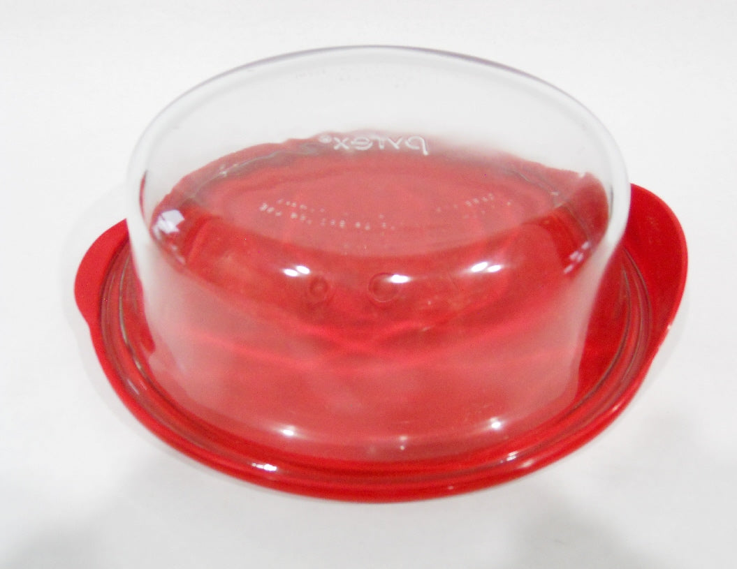 TWS PYREX-RECT.BAKE DISH-RED COVER 3 cup - The Westview Shop