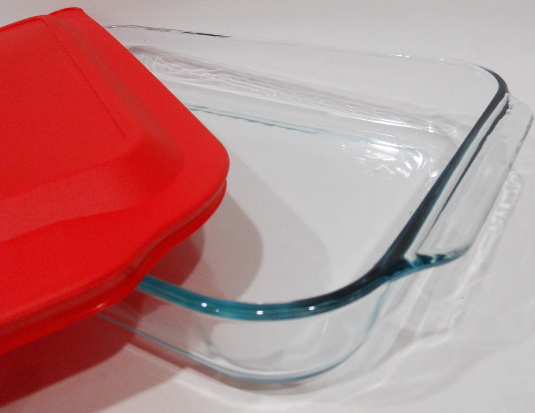 Red Lid for 8 Square Glass Baking Dish