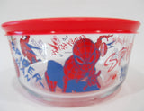 ❤️ PYREX 4 Cup SPIDER-MAN Storage Bowl *Marvel Comics Legend Spidey Action Hero