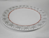 ❤️ NEW Corelle AMALFI ROSA 10.25" DINNER PLATE Pink Gray Tiles Italy Mediterranean