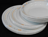 ❤️ 16-pc Corelle APRICOT GROVE DINNERWARE SET w/ Dinner Lunch Plates Flat Bowls Cups