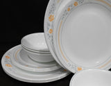 ❤️ 16-pc Corelle APRICOT GROVE DINNERWARE SET w/ Dinner Lunch Plates 18-oz Bowls Cups