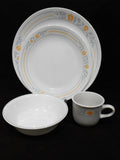 ❤️ 16-pc Corelle APRICOT GROVE DINNERWARE SET w/ Dinner Lunch Plates 18-oz Bowls Cups