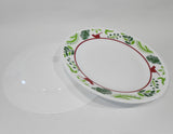 ❤️ 2 Corelle BIRDS & BOUGHS 8.5" LUNCH PLATES Christmas Red Cardinals Holiday