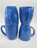 4 NEW Corelle 11-oz MEDIUM BLUE MUGS Cups *Cornflower Memphis Morning Spring Snowflake