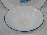 ❤️ Corelle by Corning BLUE VELVET 1-Qt SERVING BOWL Vegetable Multi Dish Swirl Rim