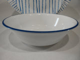1 NEW Corelle BOTANICAL STRIPES 18-oz SOUP Cereal BOWL 6.25" *KEY WEST Blue Rim