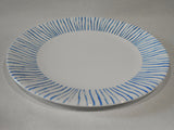 Share 1 Corelle BOTANICAL STRIPES 10.25" DINNER PLATE *Breezy Seaside Coast Blue Lines