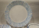 Share 1 Corelle BOTANICAL STRIPES 10.25" DINNER PLATE *Breezy Seaside Coast Blue Lines