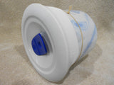 ❤️ CORNINGWARE 20-oz Soup MEAL MUG Microwave Vent Lid MARINE BLUE MARBLE