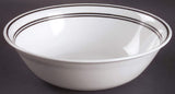 ❤️ NR MINT Corelle CLASSIC CAFE BLACK 1-Qt SERVING BOWL Triple Bands 8.5" x 2.5"