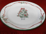 ❤️ New CORELLE CALLAWAY Christmas HOLIDAY 10.25" DINNER PLATE / Ivy Topiary Ribbons