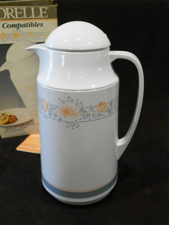 ❤️ NEW Corelle APRICOT GROVE 1-Qt Thermal SERVING CARAFE Hot Cold Coffee Tea