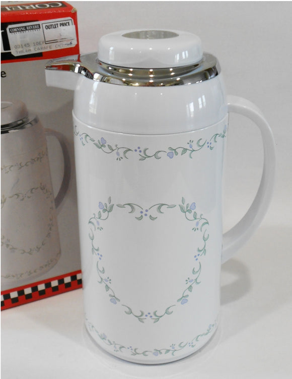 ❤️ NEW Corelle COUNTRY COTTAGE 1-Qt Thermal SERVING CARAFE Hot Cold Coffee Tea