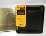 ❤️ CARHARTT BROWN PASSCASE WALLET in TIN *Full Grain Leather w/ Rich Oil Finish