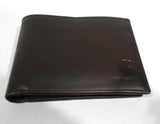 ❤️ CARHARTT BROWN PASSCASE WALLET in TIN *Full Grain Leather w/ Rich Oil Finish