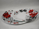 1 CORELLE Round CHELSEA ROSE UPick: 10.25" DINNER or 8.5" LUNCH PLATE Red Floral