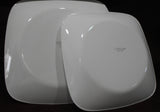 Corelle Square BOUTIQUE CHERISH 9" Lunch OR 10.5" Dinner Plate *White Embossed
