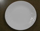 ❤️ NEW Corelle MADELINE / CHERISH Round 8.5" LUNCH PLATE White Embossed Floral
