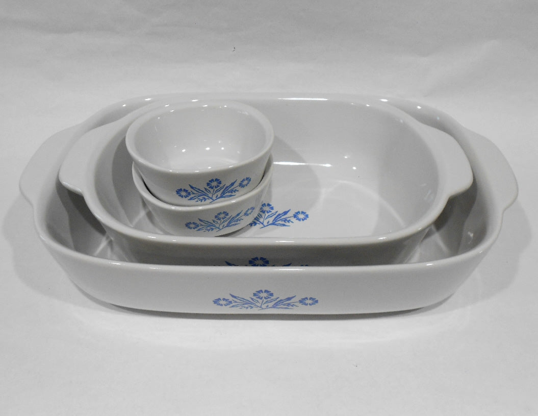 ❤️ NEW 6-pc CORNINGWARE Anniversary CORNFLOWER BLUE Casserole