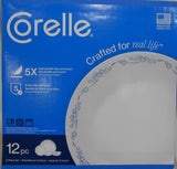 ❤ NEW 12-pc Corelle CORNFLOWER BLUE Dinnerware Set 2026 Bleuet Bleu II Coupe