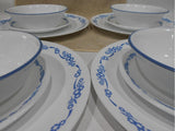 ❤ NEW 12-pc Corelle CORNFLOWER BLUE Dinnerware Set 2026 Bleuet Bleu II Coupe