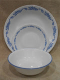 ❤ NEW 12-pc Corelle CORNFLOWER BLUE Dinnerware Set 2026 Bleuet Bleu II Coupe