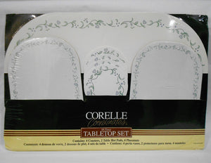 ❤️ 10-pc Corelle COUNTRY COTTAGE Tabletop Set PLACEMATS COASTERS HOTPADS