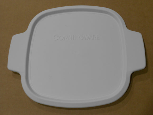 ❤️ 1 CORNINGWARE 2 Qt / 3 Qt White PLASTIC COVER A-2-PC Tab Casserole Storage Lid