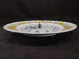 ❤️ Corelle Corning SPRING MEADOW 10.25 Kitchen WALL CLOCK Embossed Ceramic Plate
