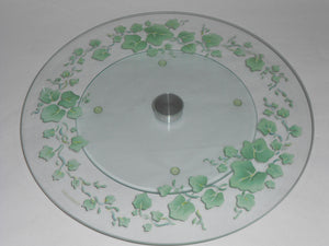 ❤ Corelle CALLAWAY IVY 14" LAZY SUSAN Tempered Glass *Easy Glide Turn-Table