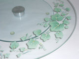 ❤ Corelle CALLAWAY IVY 14" LAZY SUSAN Tempered Glass *Easy Glide Turn-Table