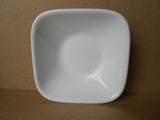 1 NEW Corelle SQUARE PURE WHITE 10-oz Dessert BOWL 5.25" x 1.5" Berry Sauce