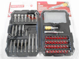 54-pc CRAFTSMAN Tools Speed Lok POWER DRIVING & Insert BIT SET w/Case Nut Setter