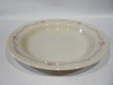 NEW Corelle ENGLISH BREAKFAST 15-oz Flat Rim SOUP BOWL Sandstone Plate Pink Blue