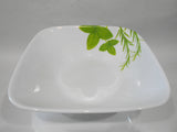 🌿NMC Corelle EUROPEAN HERBS 1.5-Qt SQUARE 9" SERVING BOWL Earthen Garden Green