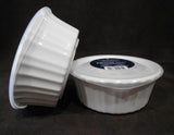 ❤️ 2 Corningware FRENCH WHITE Round 16-oz DISH & COVERS Bake Serve Store Bowls